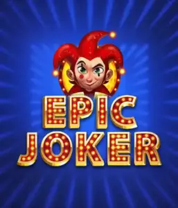 Step into the energetic world of Epic Joker slot by Relax Gaming, featuring a playful joker with a flaming hairstyle amid a luminous blue background. This graphic portrays the joy and humor of classic slots, great for players who enjoy a nostalgic touch, delivering a delightful gaming experience.