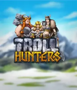 Step into the world of "Troll Hunters," where fierce Viking warriors stand ready to take on their foes. The logo features a pair of Vikings, male and female, dressed for battle, with a frosty landscape. They radiate strength and courage, reflecting the spirit of the game's adventurous theme.