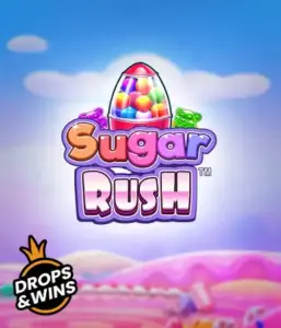 Enjoy the sweet world of the Sugar Rush slot game by Pragmatic Play, showcasing a bright candy dispenser against a dreamy candyland background. This graphic evokes the joy and thrill of the game, enhanced with bright candies and engaging typography. Perfect for candy lovers, delivering hours of fun. 